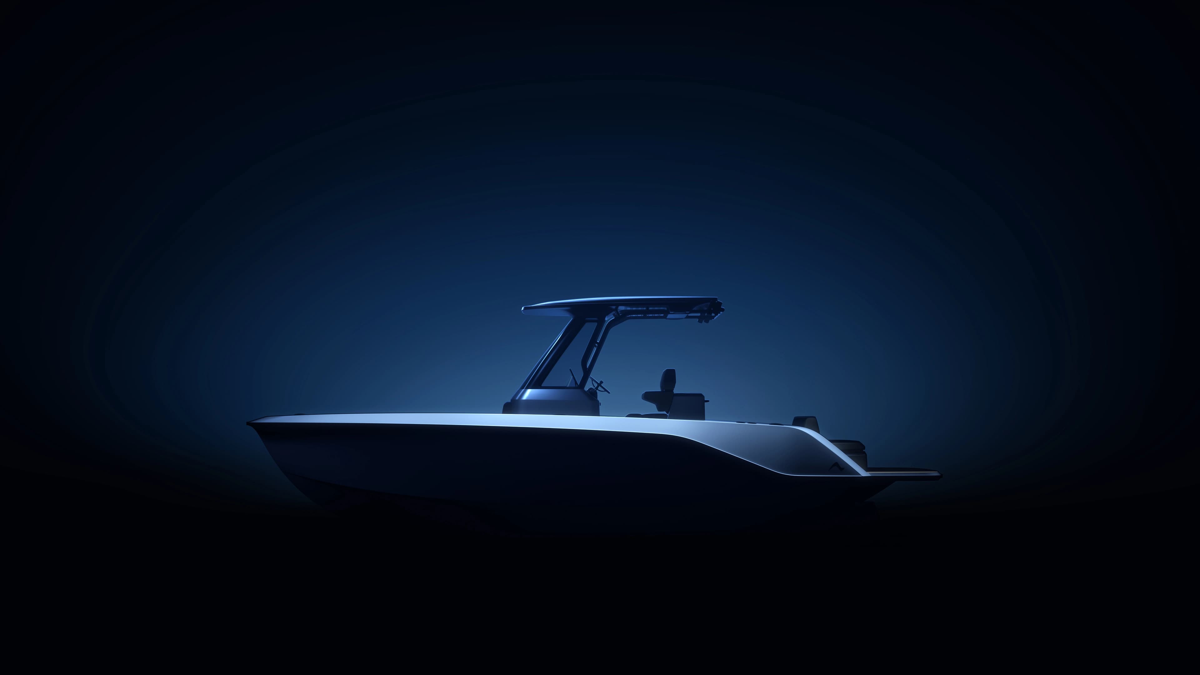 Silhouette of the Arc Coast against a black background.