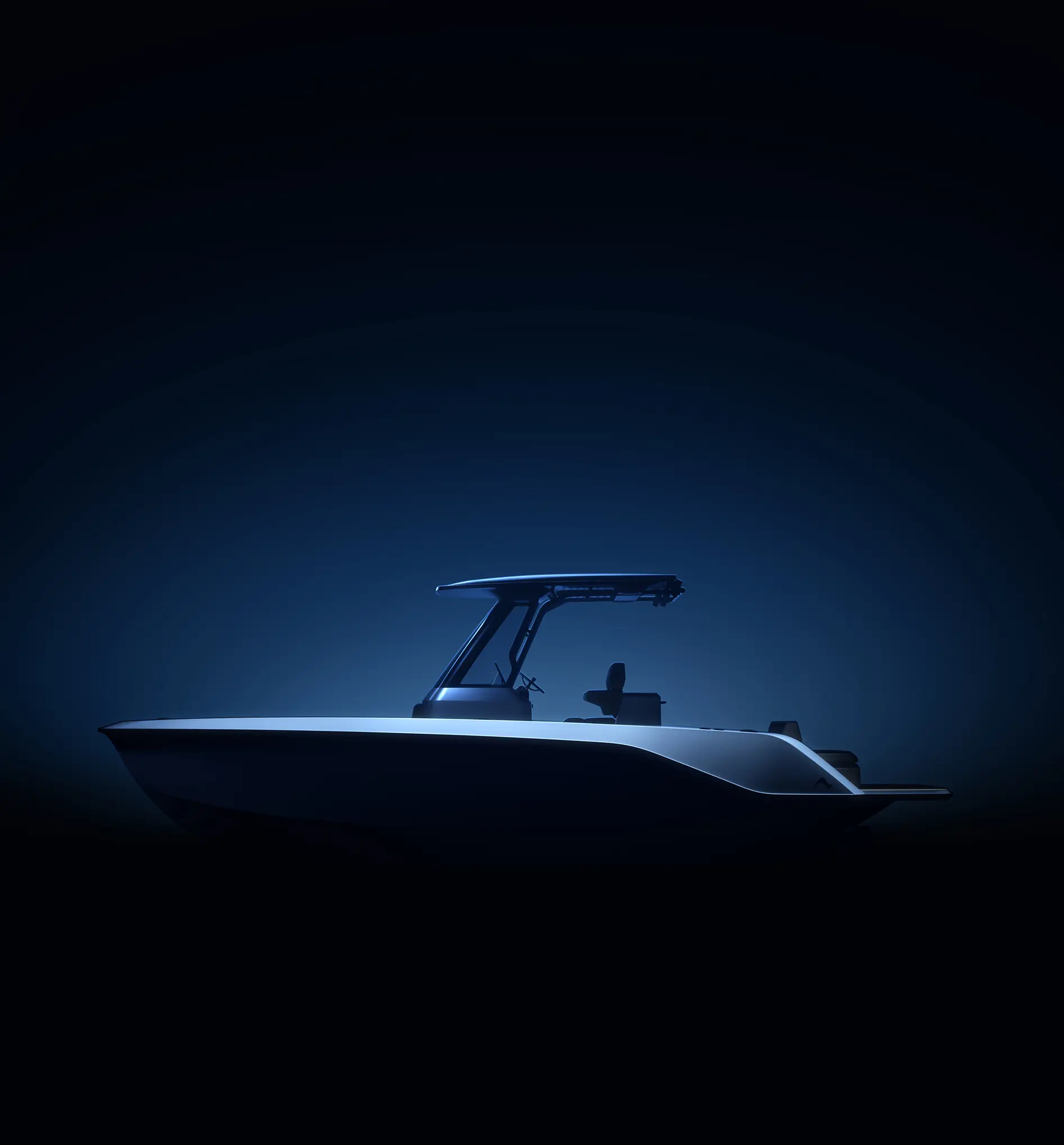 Silhouette of the Arc Coast against a black background.